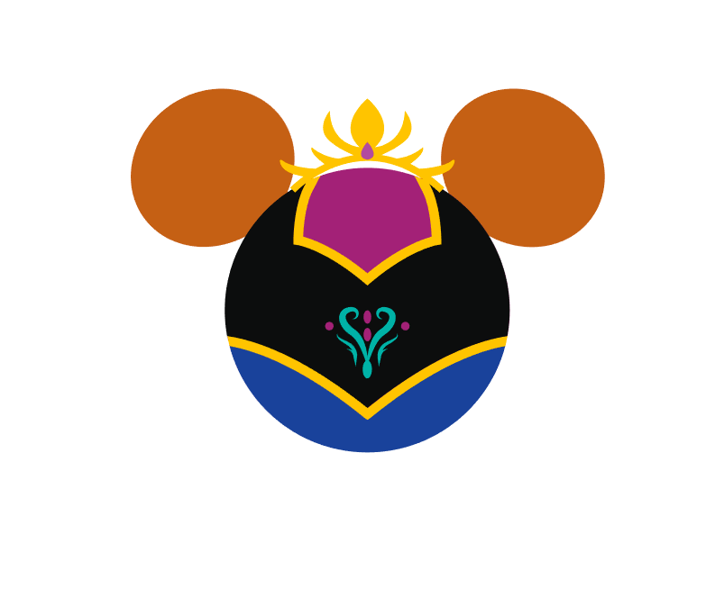 Disney Frozen Themed Mickey Ear Magnets