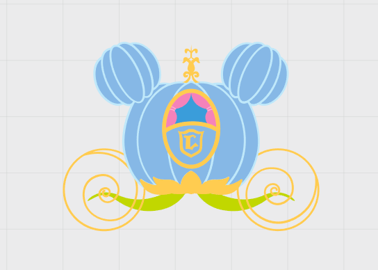 Disney Cinderella Themed Mickey Ear Magnets