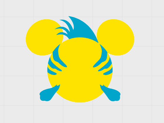 Disney Little Mermaid Themed Mickey Ear Magnets