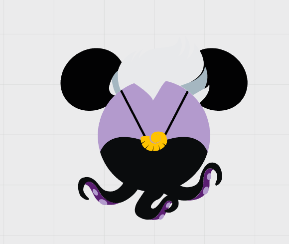 Disney Little Mermaid Themed Mickey Ear Magnets