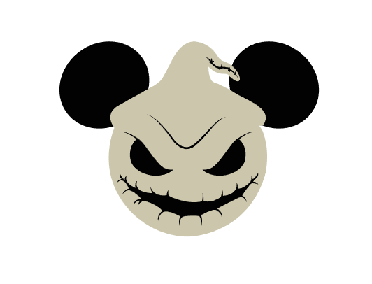 Disney Nightmare Before Christmas Themed Mickey Ear Magnets