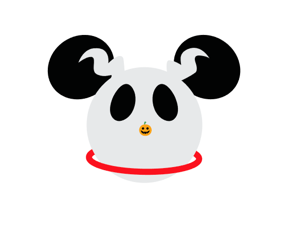 Disney Nightmare Before Christmas Themed Mickey Ear Magnets