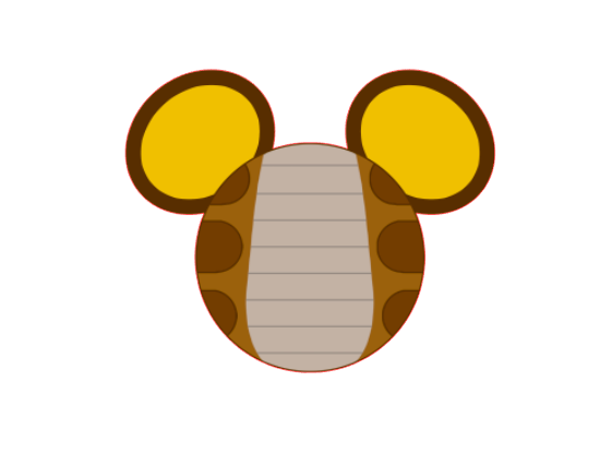 Disney Jungle Book Themed Mickey Ear Magnets