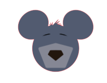 Disney Jungle Book Themed Mickey Ear Magnets