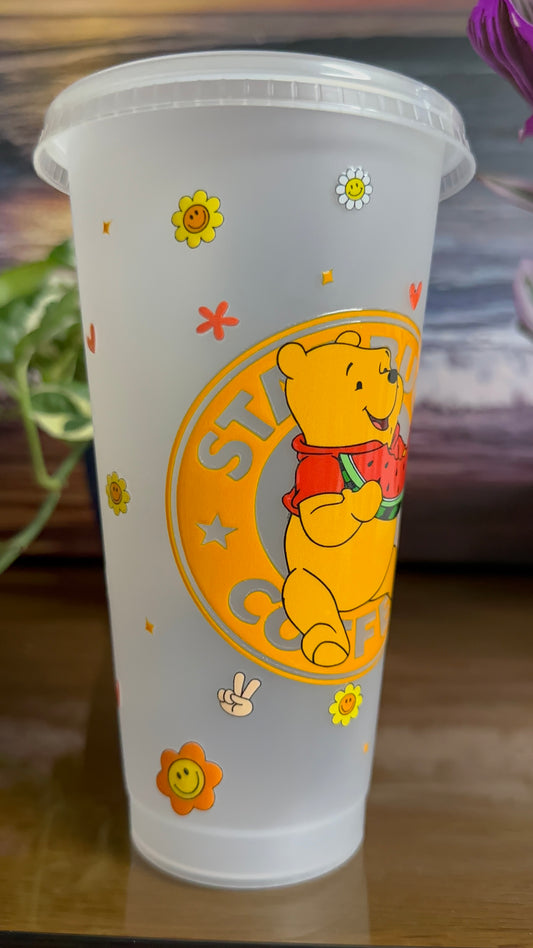 Winnie The Pooh Inspired Starbucks Tumbler