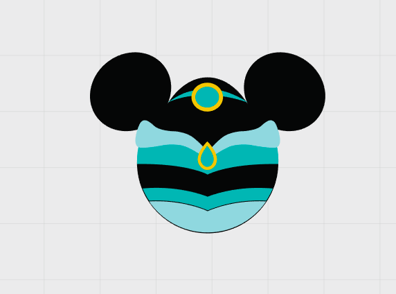 Disney Aladdin Themed Mickey Ear Magnets