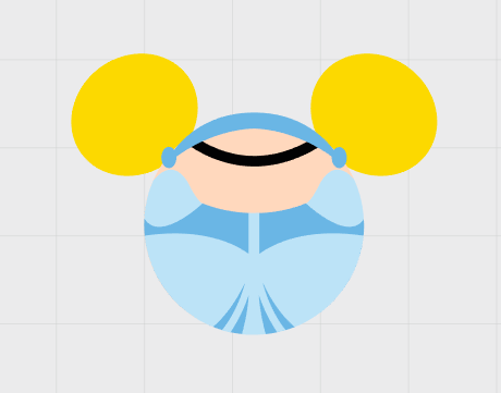 Disney Cinderella Themed Mickey Ear Magnets
