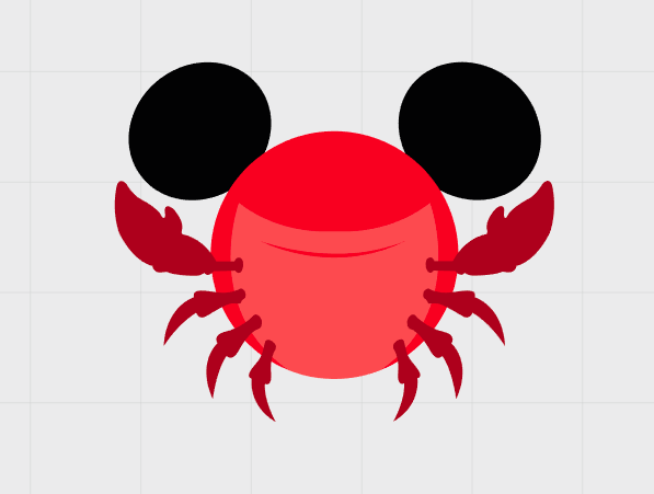 Disney Little Mermaid Themed Mickey Ear Magnets