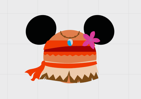 Disney Moana Themed Mickey Ear Magnets