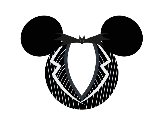 Disney Nightmare Before Christmas Themed Mickey Ear Magnets