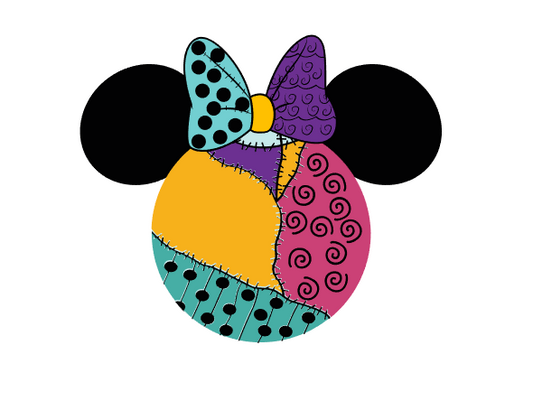 Disney Nightmare Before Christmas Themed Mickey Ear Magnets