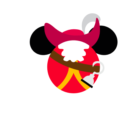 Disney Peter Pan Themed Mickey Ear Magnet